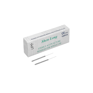 Agujas Acupuntura 0.18X7 estériles caja por 100 Uds.